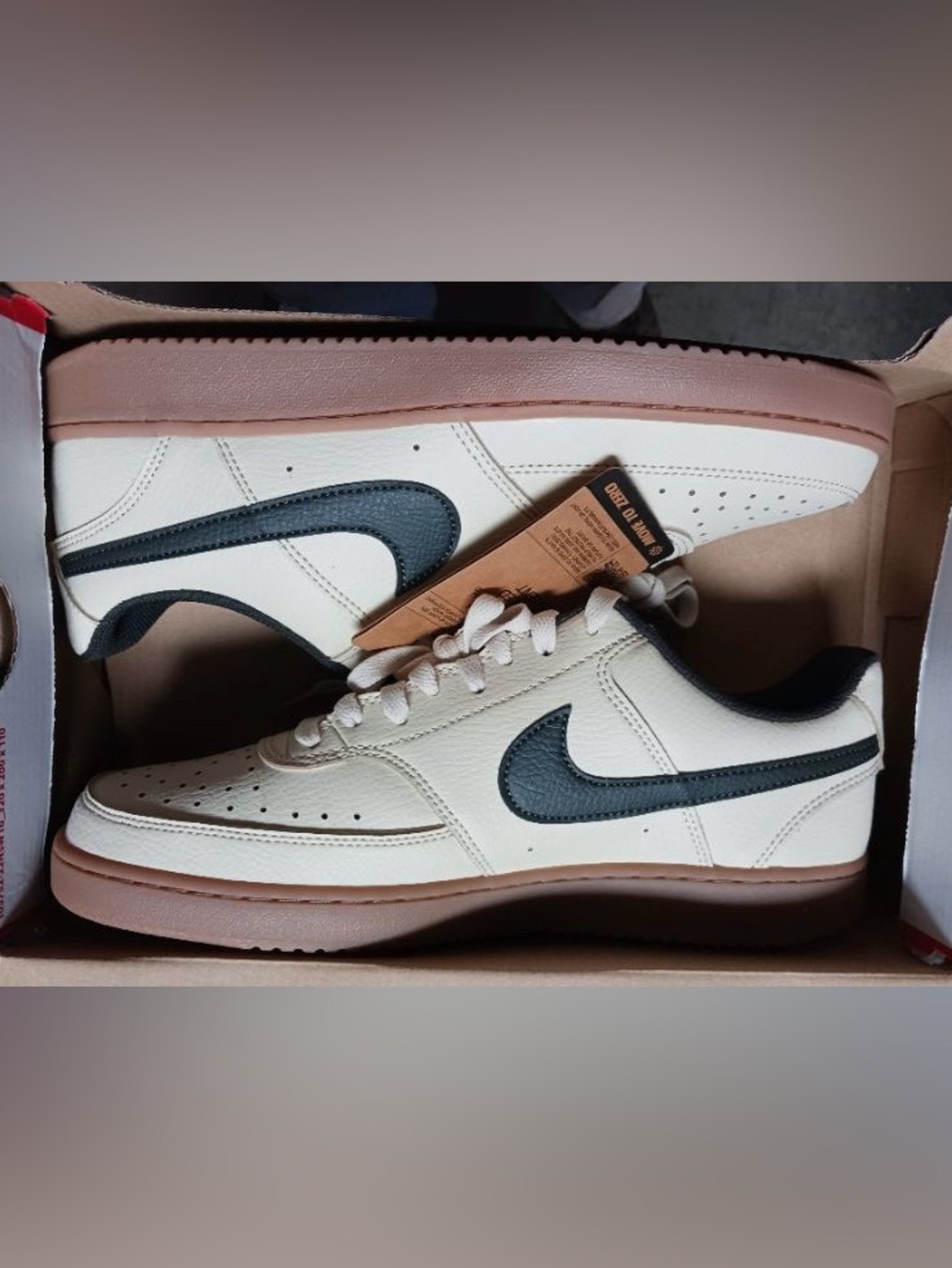 Nike Court Vision Low Light Khaki Gum Men Casual Lifestyle Shoes HV4506-200